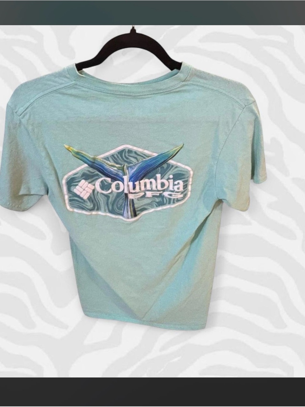 Columbia Teal Short Sleeve Logo Tee for Kids